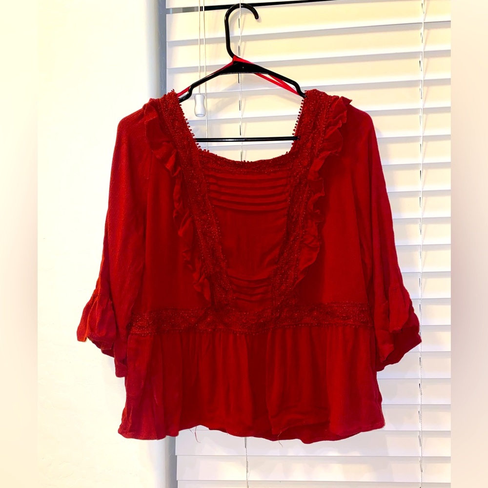 3 for $20 Maroon Francesca Top